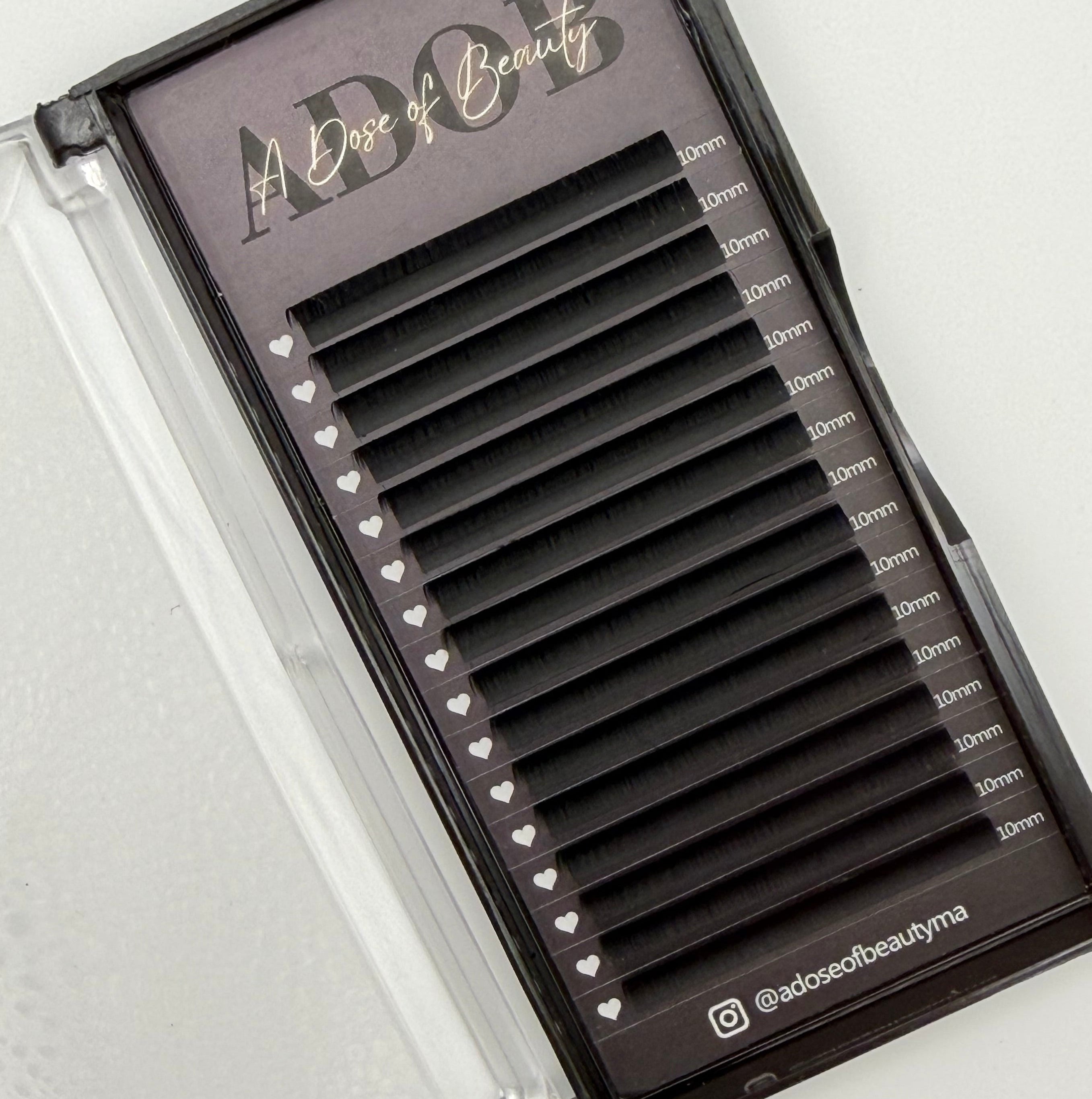 0.05 Cashmere Matte Single Length Lash Tray